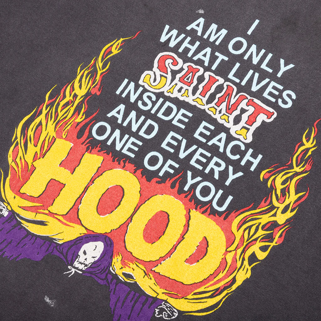Saint Michael x Neighborhood Mx6 STHD Hood S/S Shirt - Black - Image 3