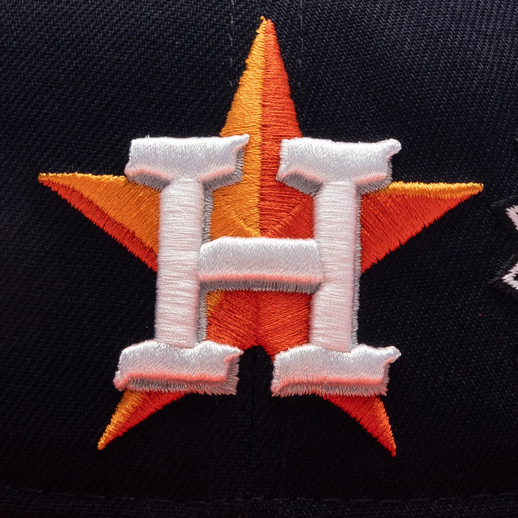 Saint Michael X New Era Mx6 H Astros Cap - Navy/Orange - Image 2