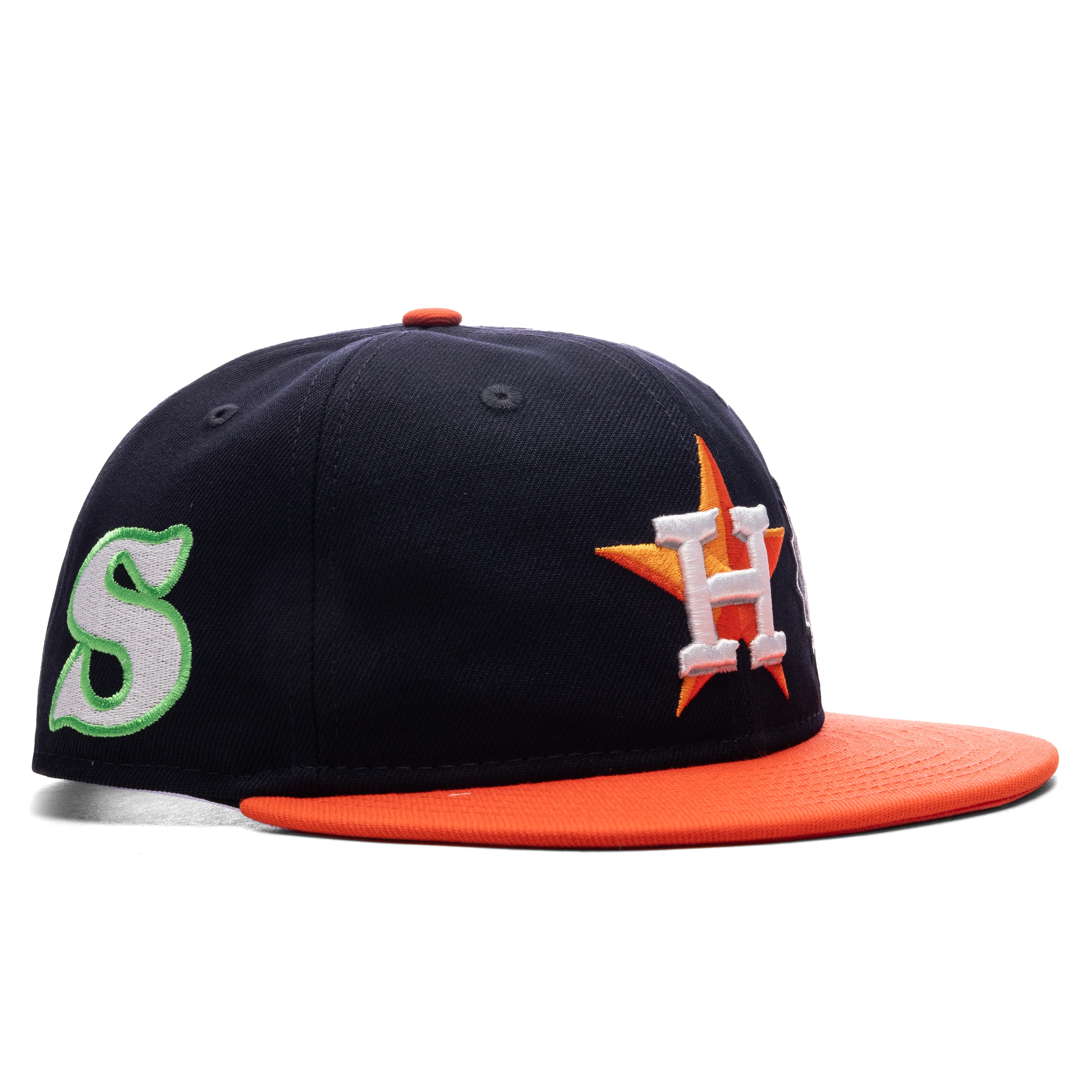 Saint Michael X New Era Mx6 H Astros Cap - Navy/Orange - Image 3