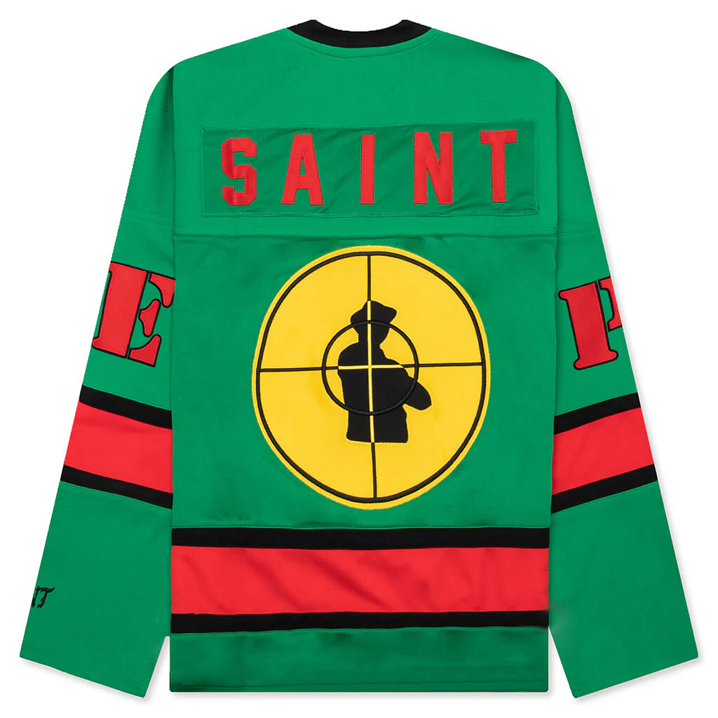 Saint Michael x Public Enemy Saint Enemy Game Shirt - Green - Image 2