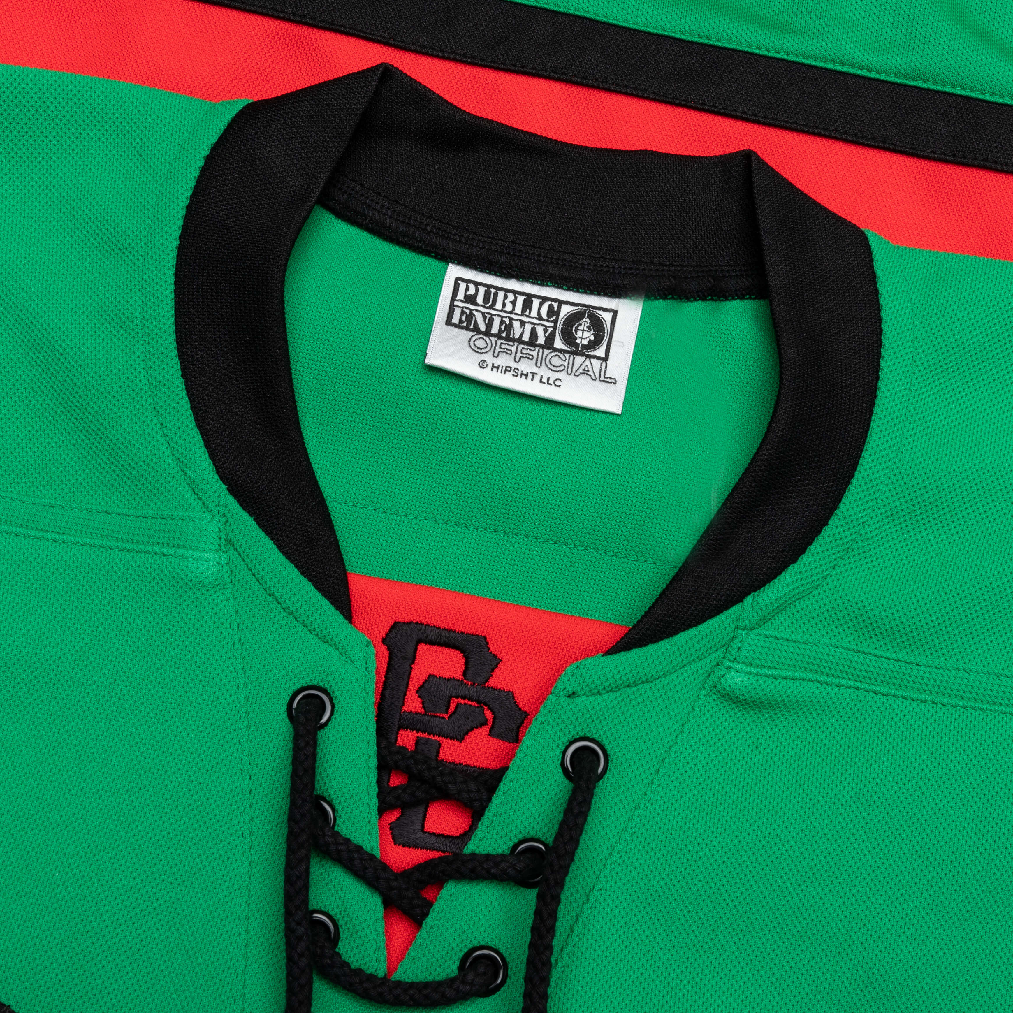 Saint Michael x Public Enemy Saint Enemy Game Shirt - Green - Image 3