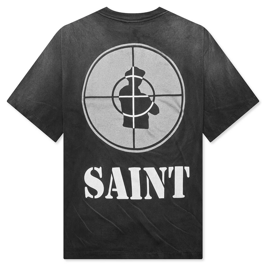 Saint Michael x Public Enemy Saint Enemy S/S Tee - Black - Image 2