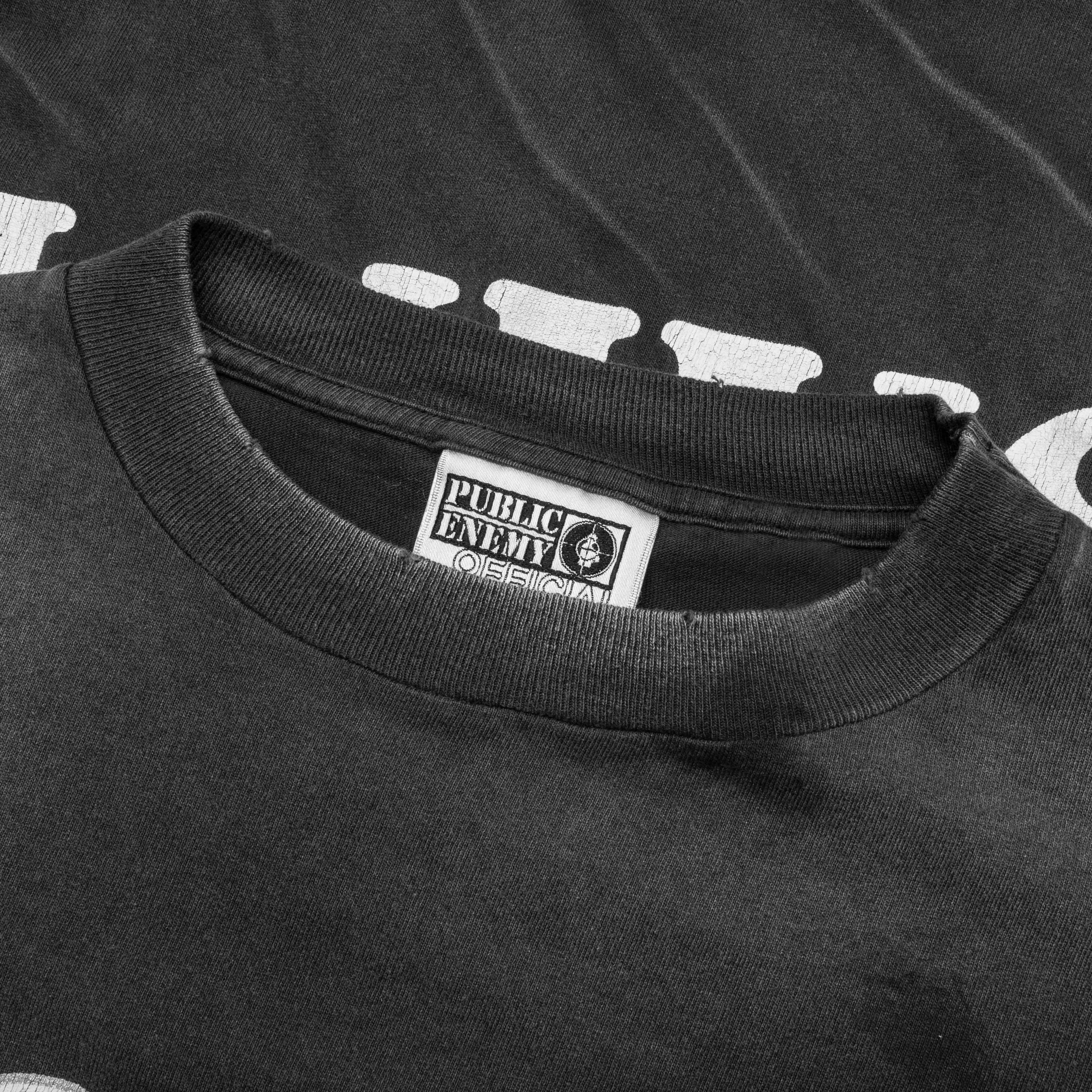 Saint Michael x Public Enemy Saint Enemy S/S Tee - Black - Image 3