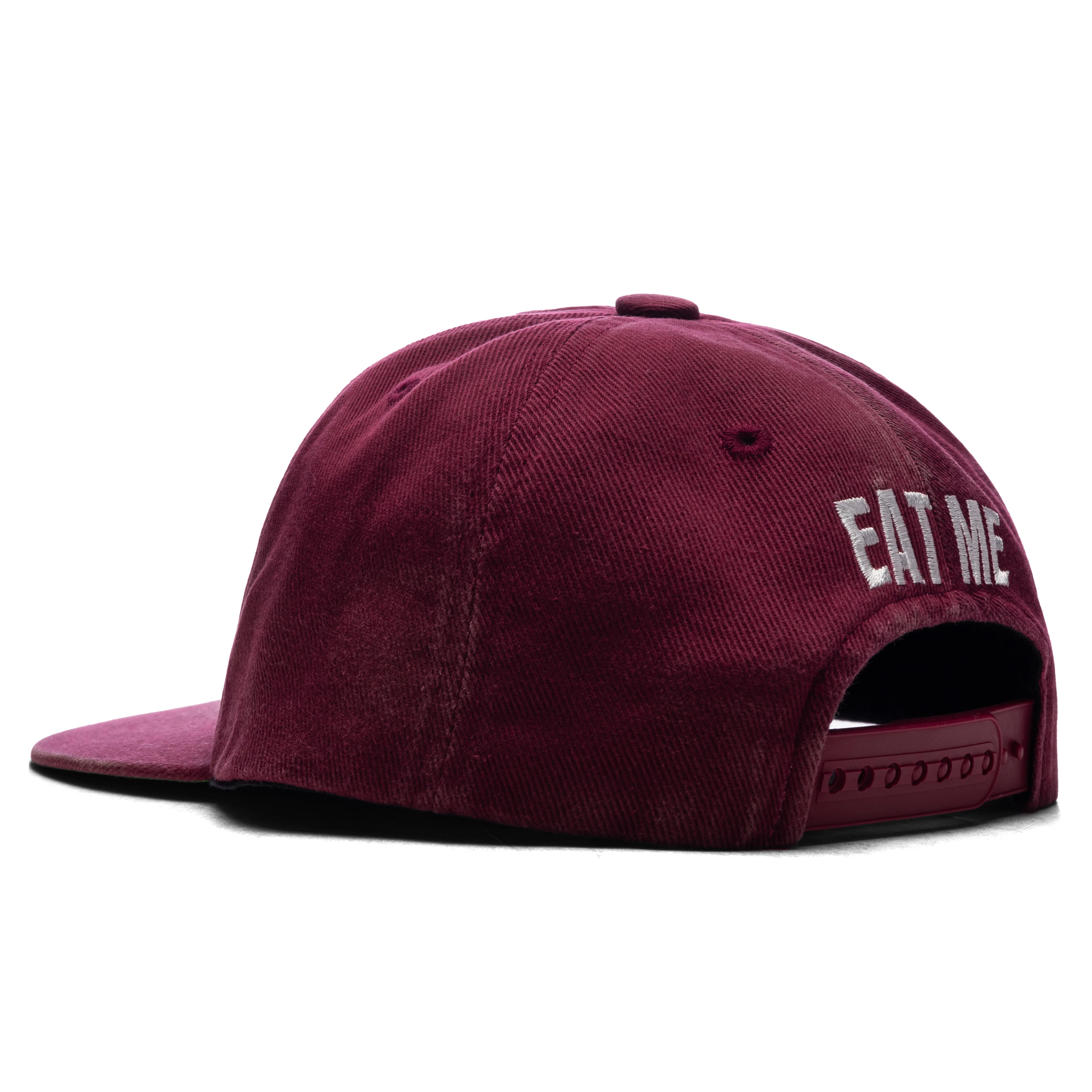 5 Panel Eat Me Cap - Burgundy - Image 4