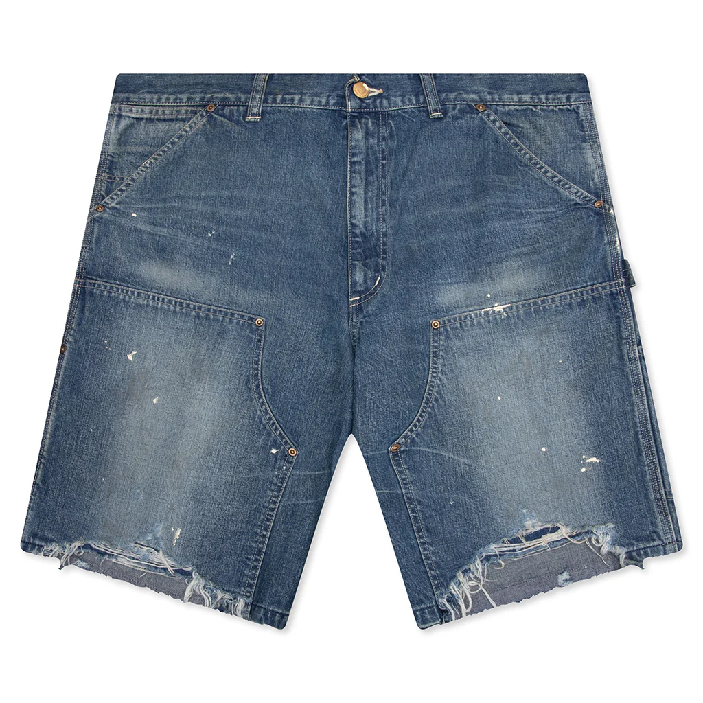 Double Knee Shorts - Blue