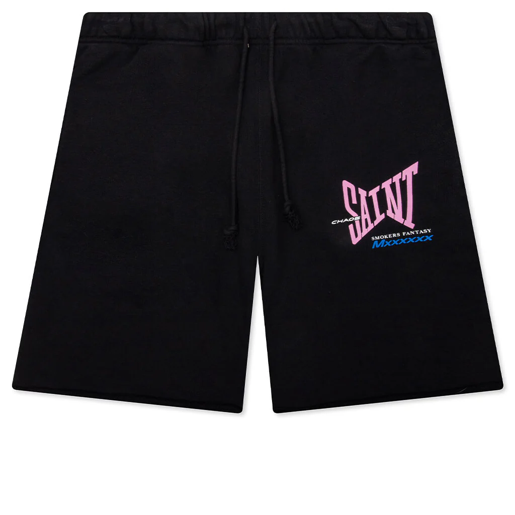 Ribbon Saint Sweatshorts - Black