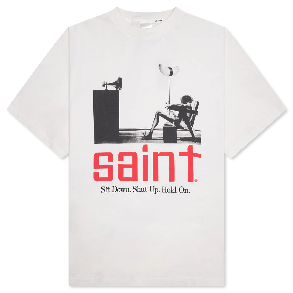 Sit Down S/S Tee - White