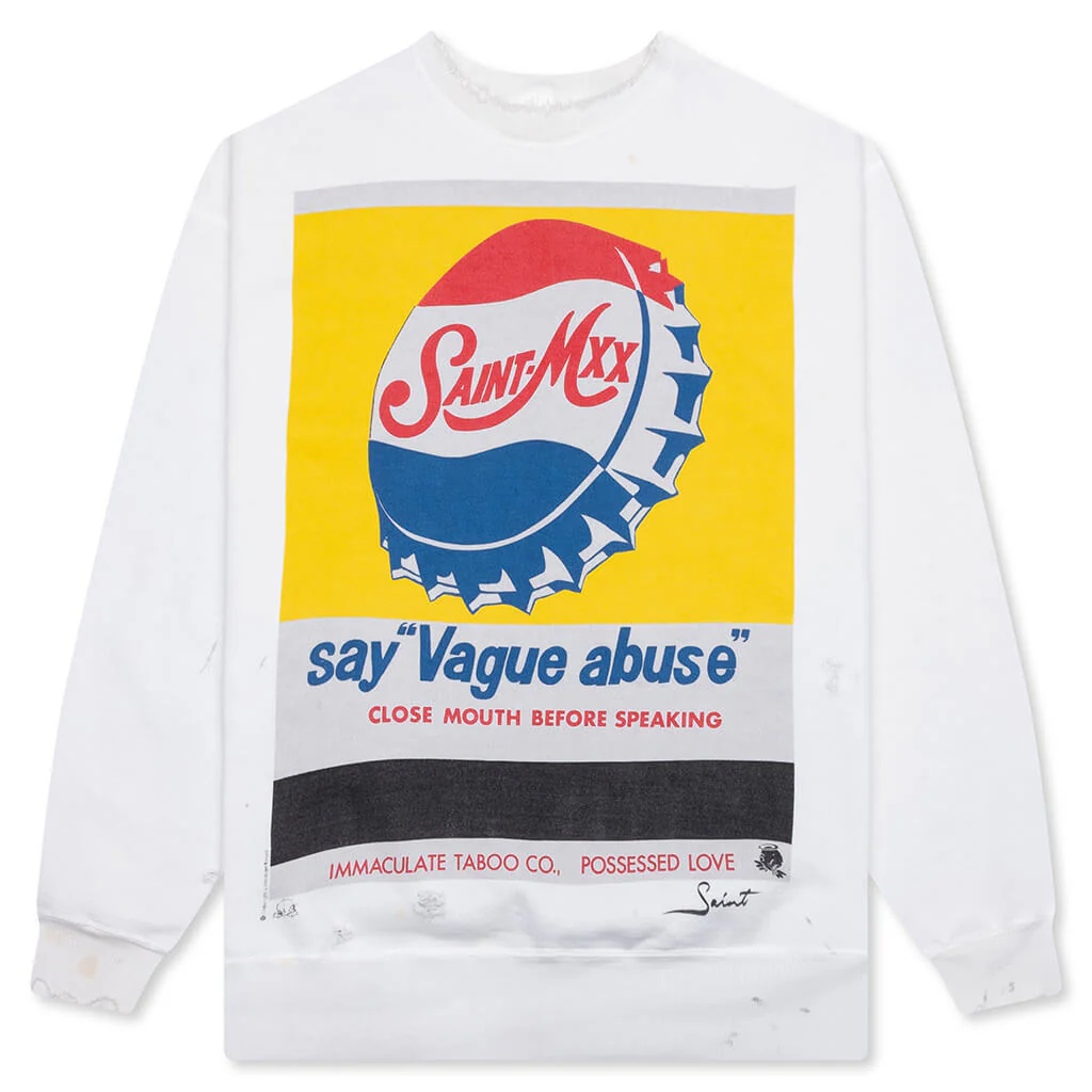 Vague Abuse Crewneck - White