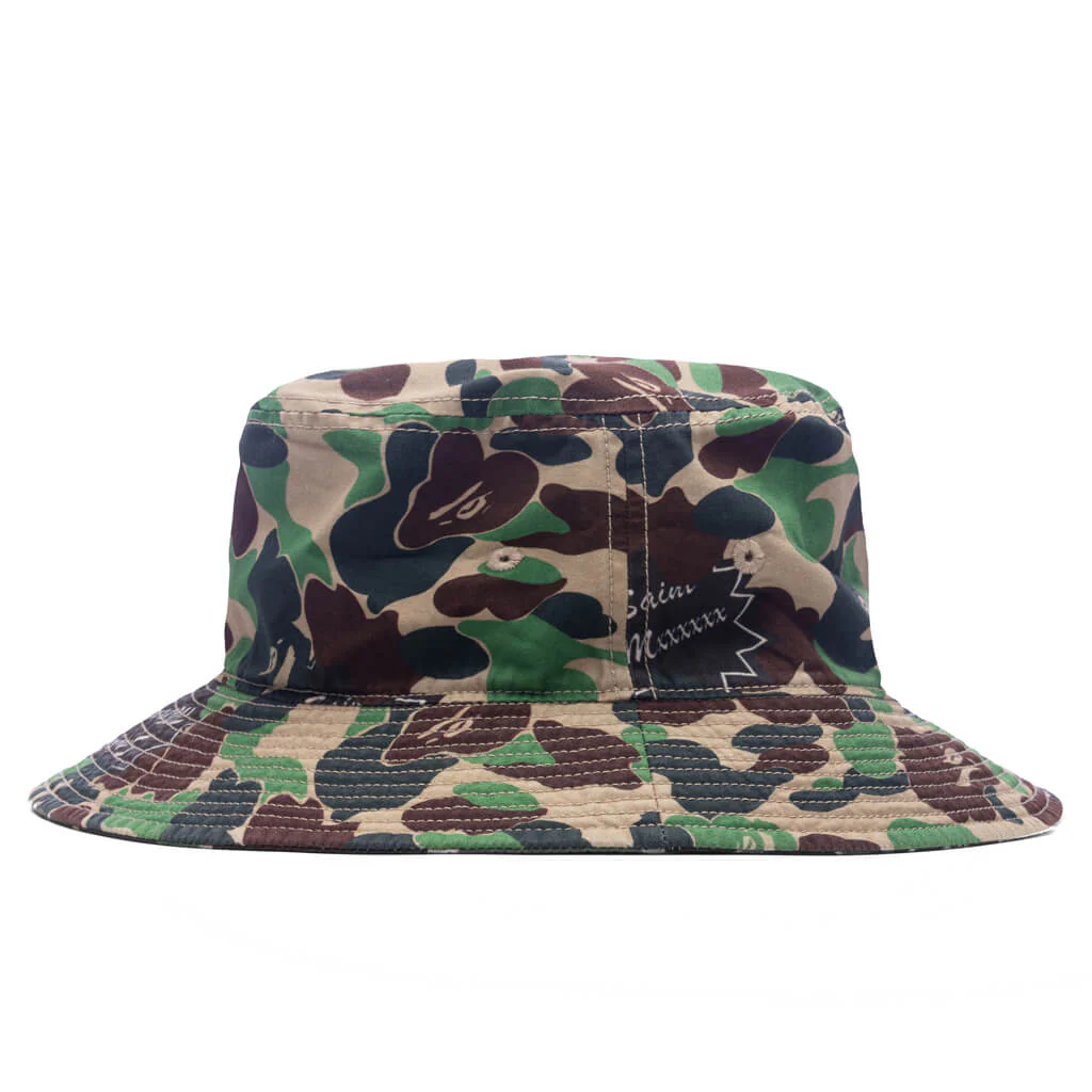Saint Michael x A Bathing Ape Bucket Hat - Camo - Image 3