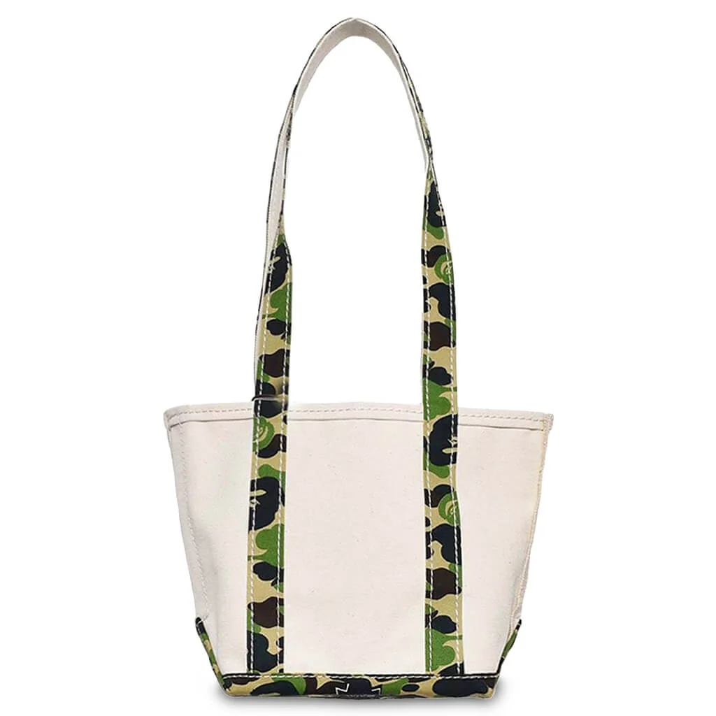 Saint Michael x A Bathing Ape Small Tote Bag - White/Camo - Image 2