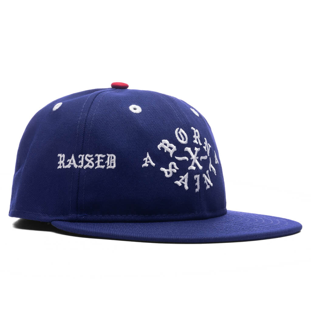 Saint Michael x Born X Raised x New Era Born Saint Cap - Blue - Image 5