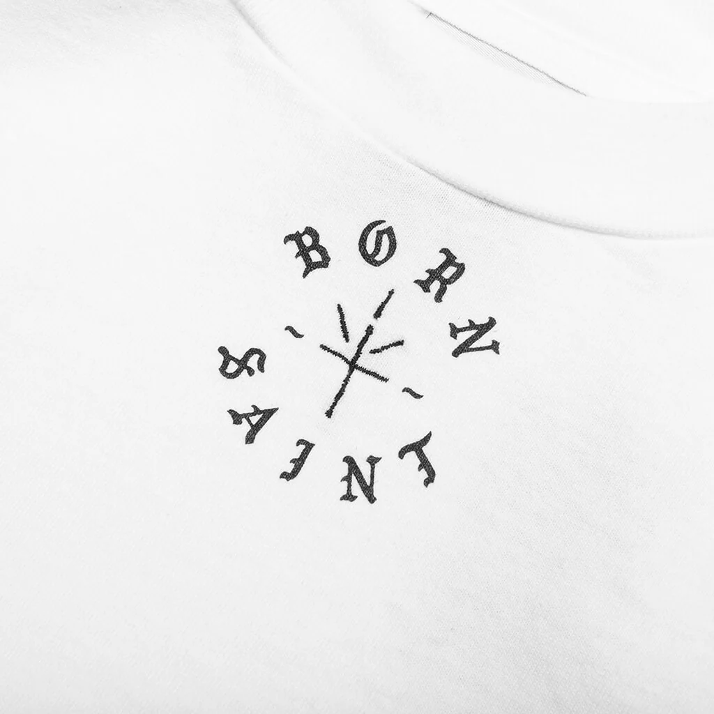 Saint Michael x Born X Raised Born Saint S/S Tee - White - Image 3
