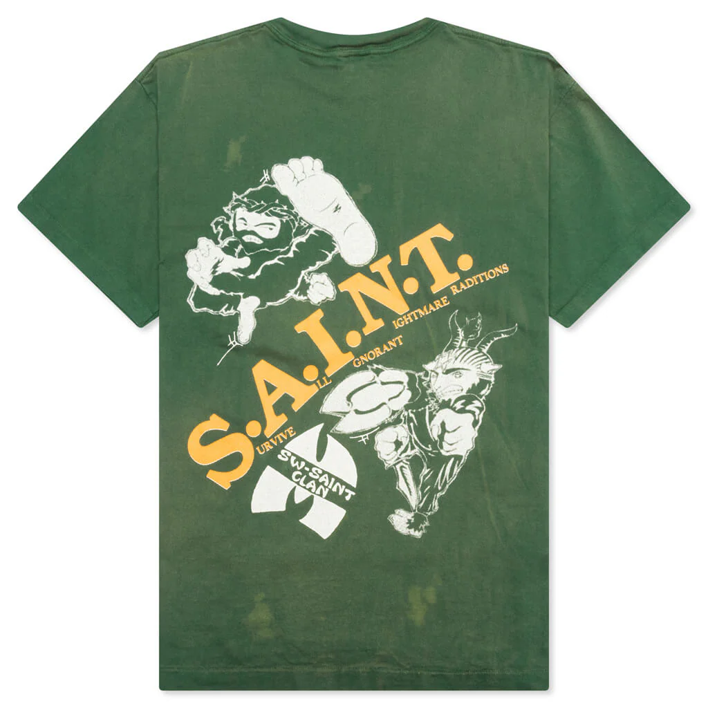 Saint Michael x Sean Wotherspoon Clan S/S Tee - Green - Image 2