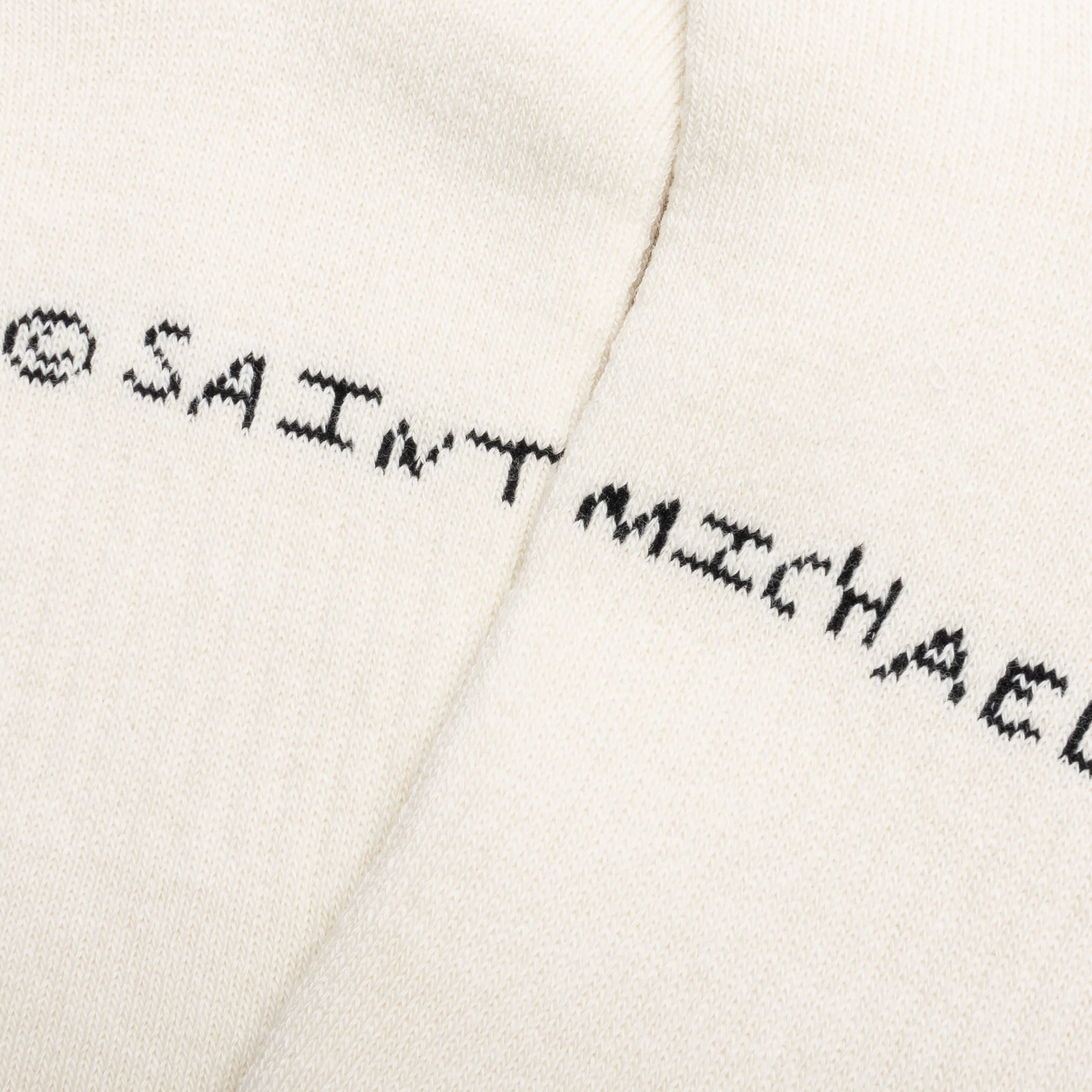 Saint Michael x Shermer Academy S Room Sock - Ecru/Black - Image 3