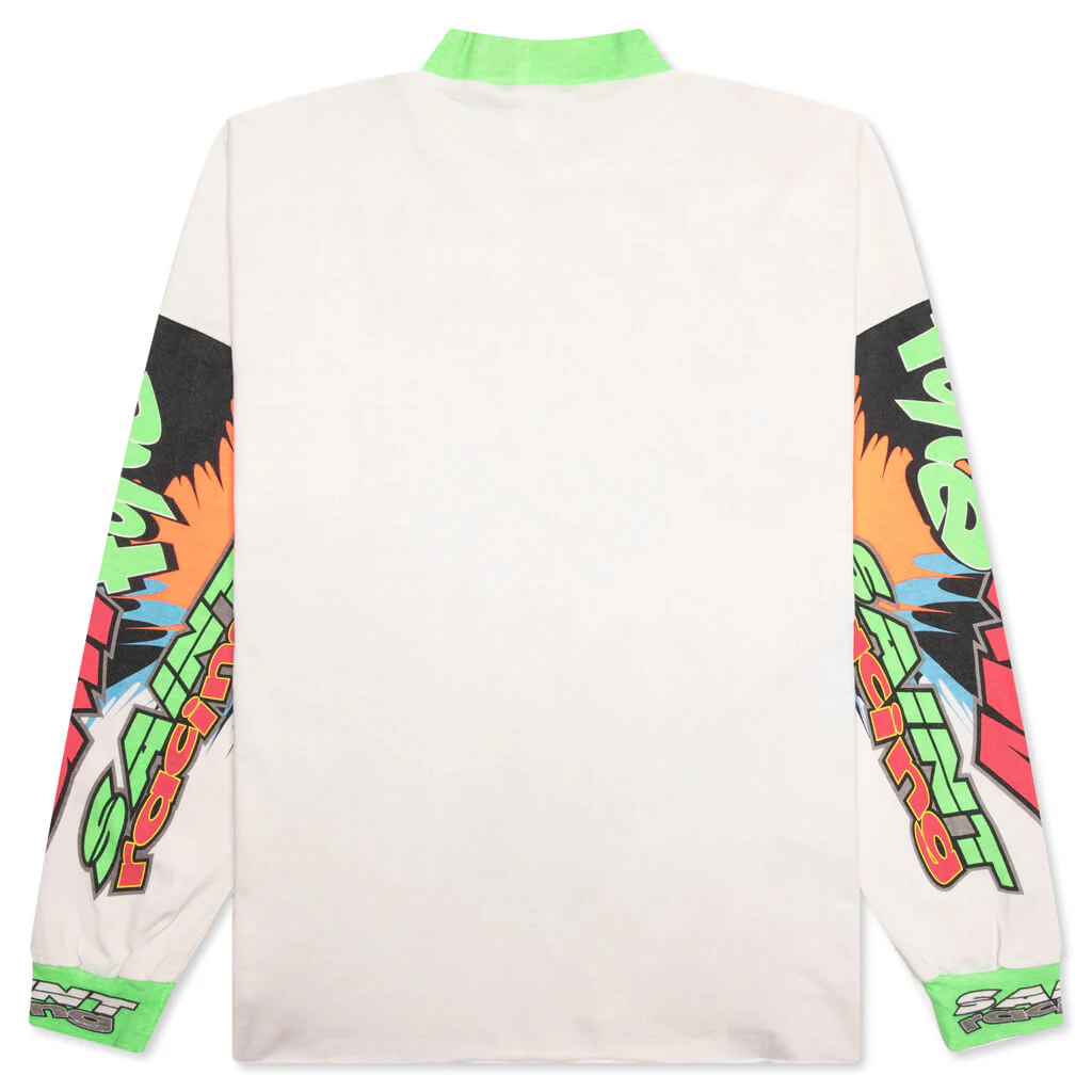 Saint Racing L/S Tee - White - Image 2