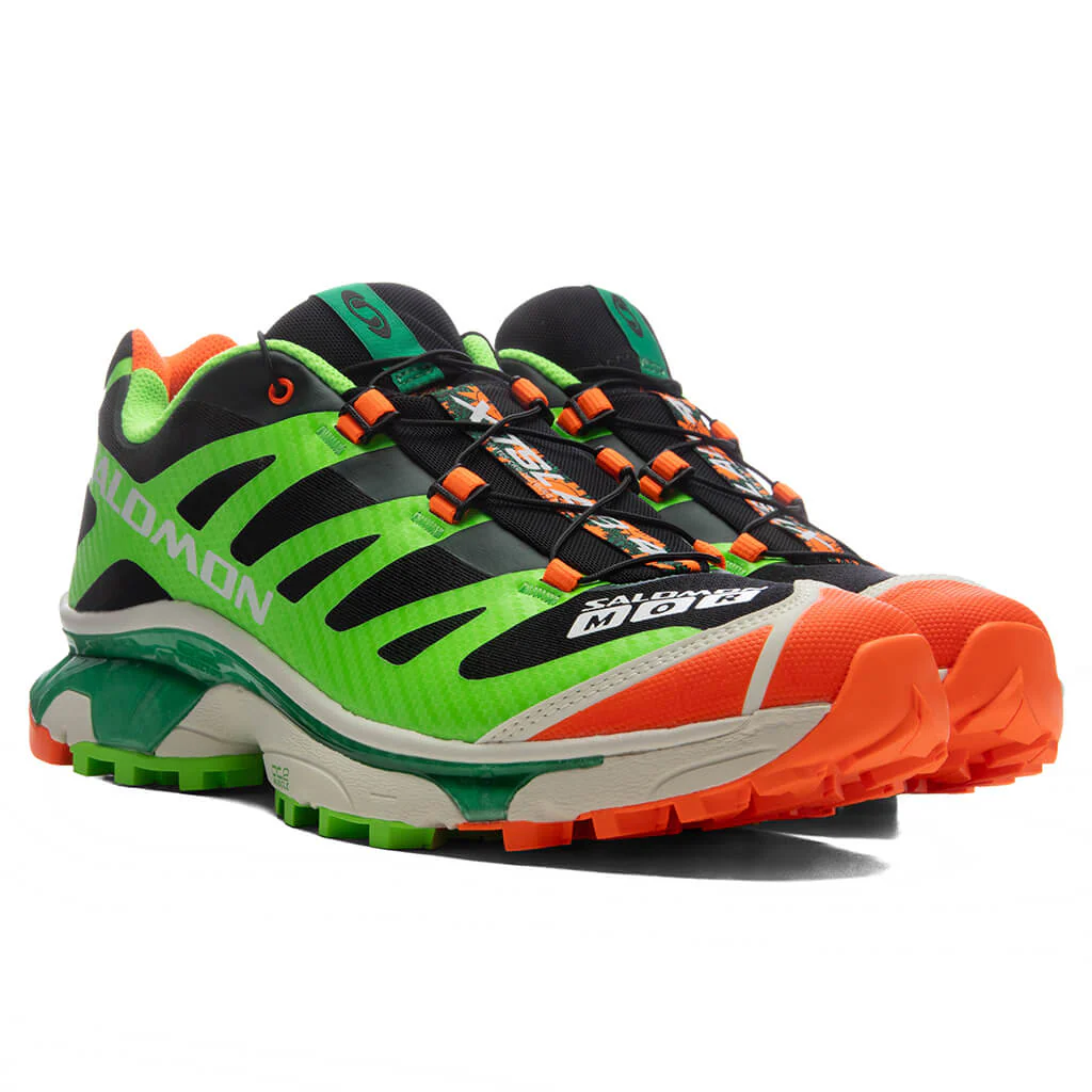 Salomon x Feid XT-4 OG Ferxxocalipsis - Black/Green Gecko/Shocking Orange - Image 5