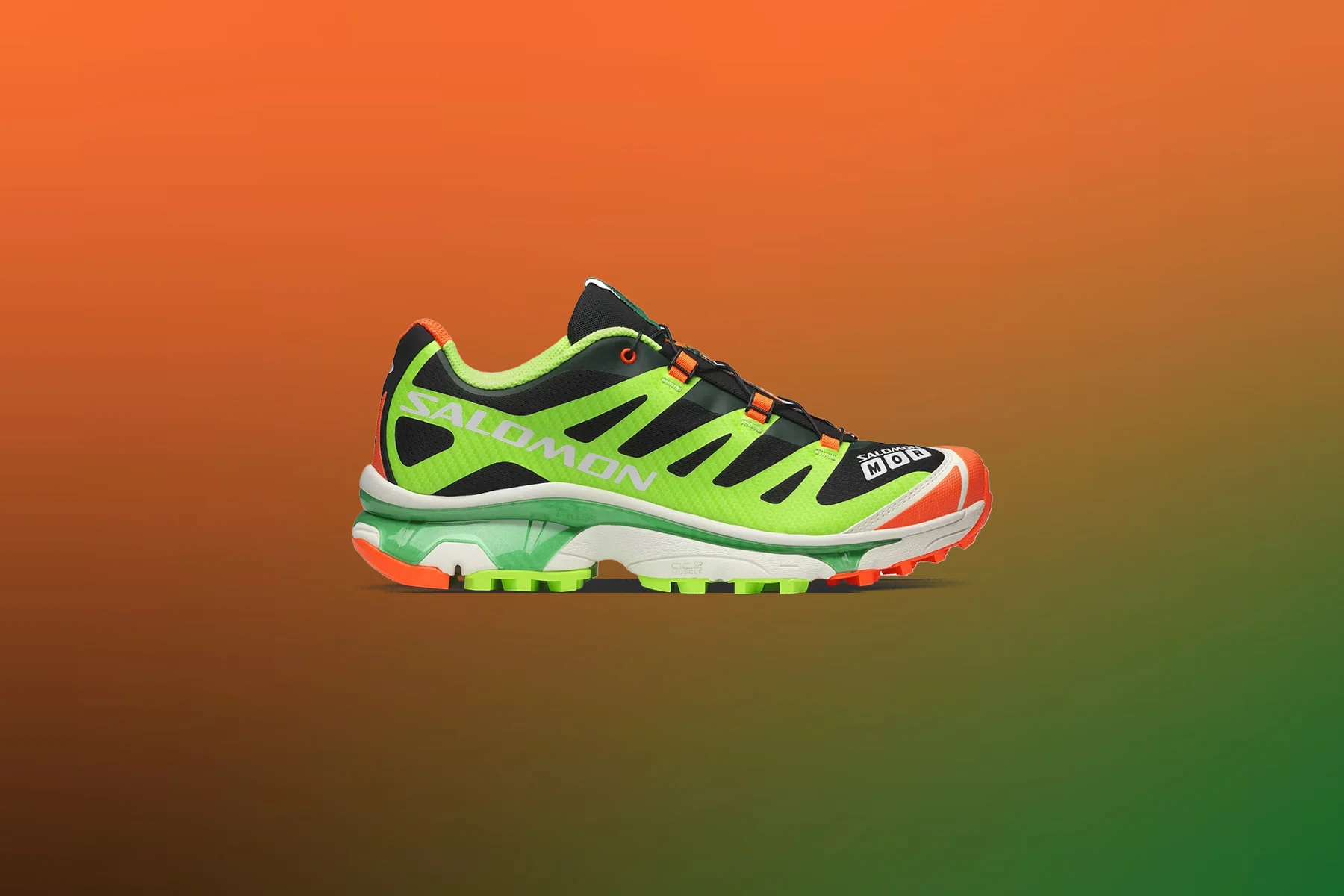 Salomon x Feid XT-4 OG Ferxxocalipsis - Black/Green Gecko/Shocking Orange - Image 7