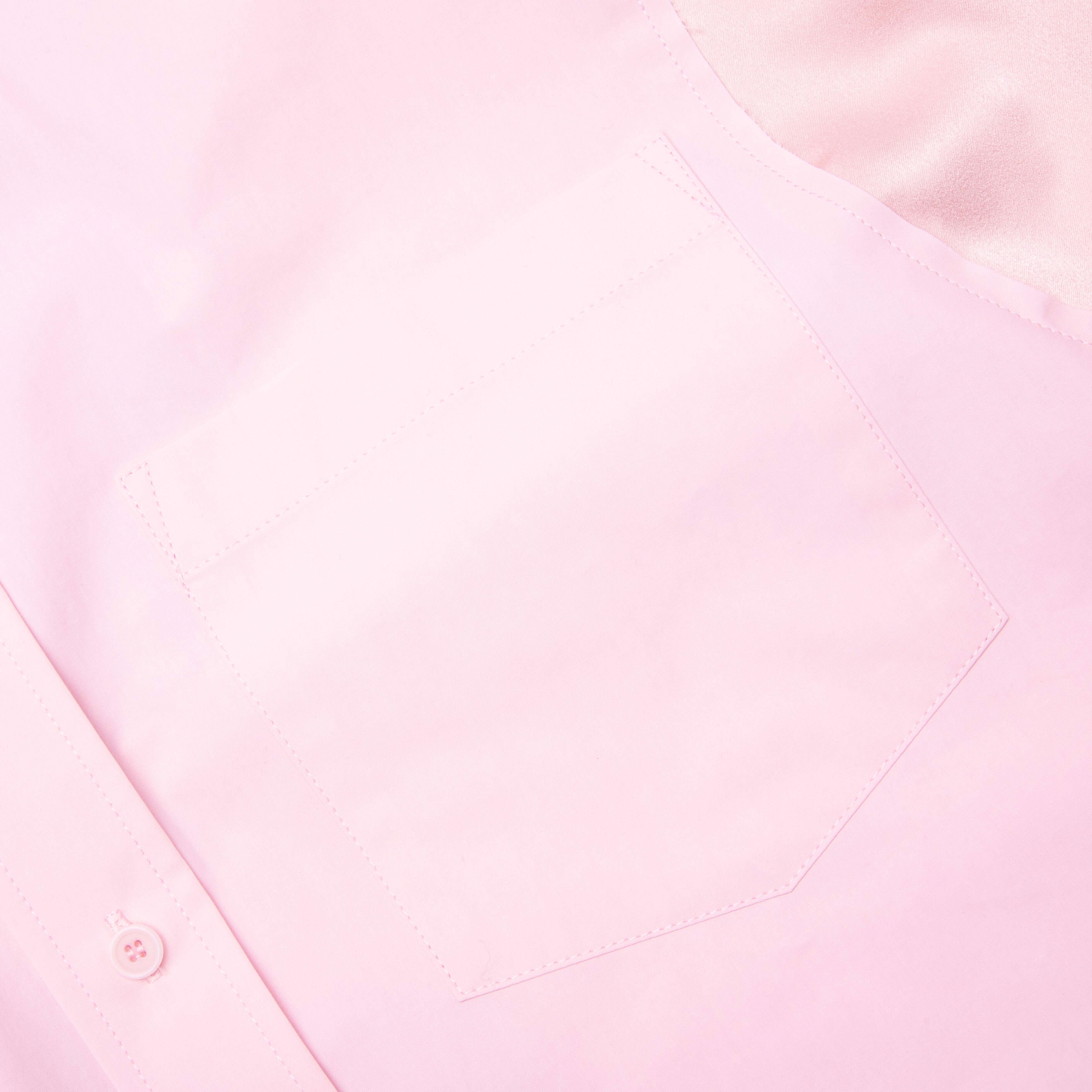 Satin Insert Shirt - Rose Pink - Image 3