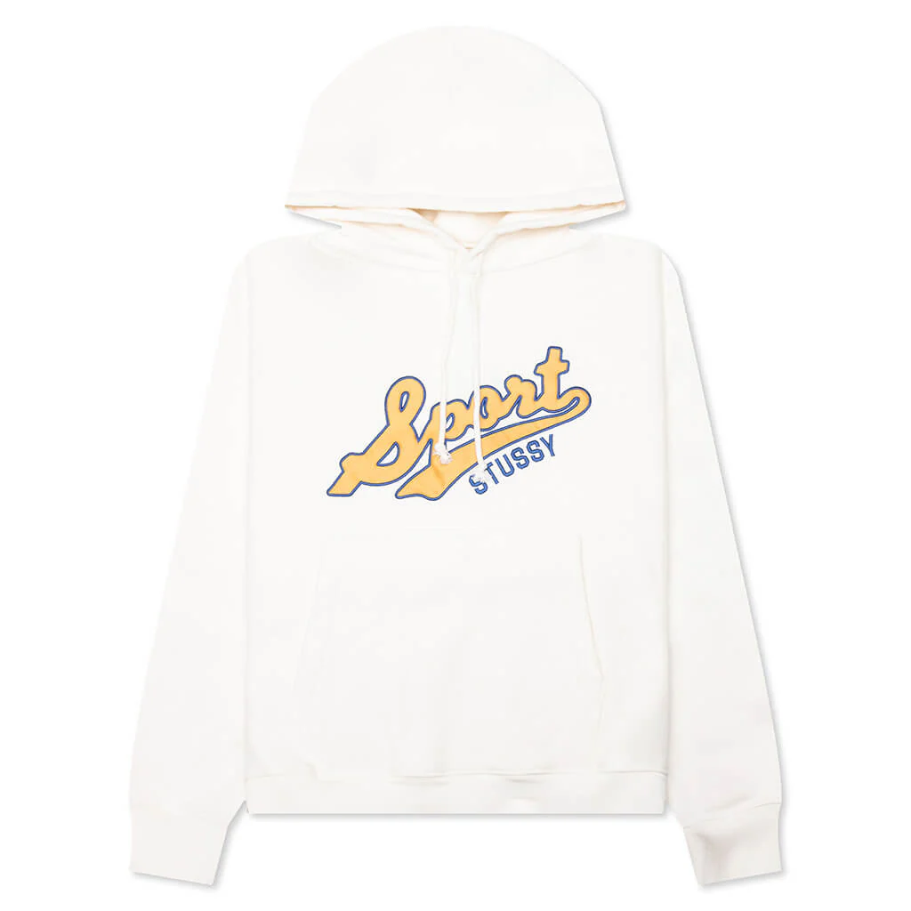 Satin Patch Oversized Hood - Off White