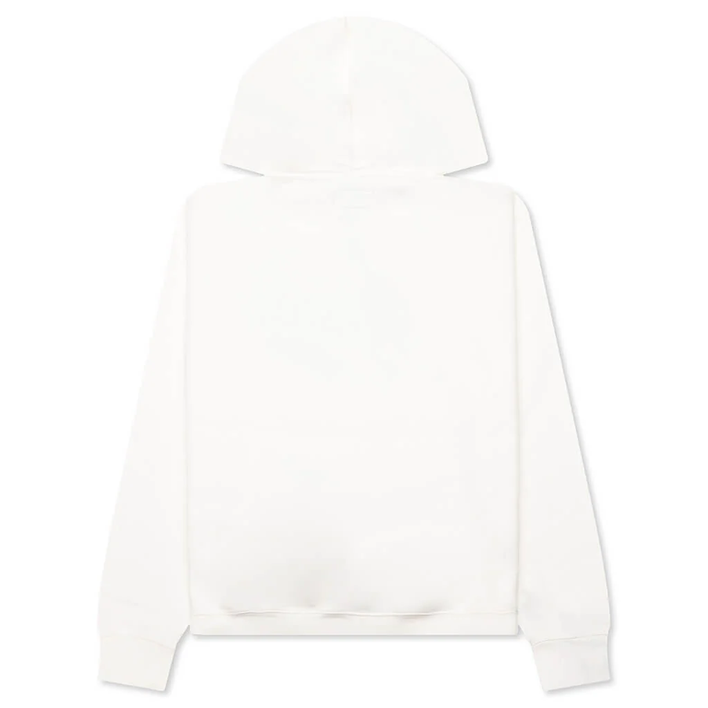 Satin Patch Oversized Hood - Off White - Image 2