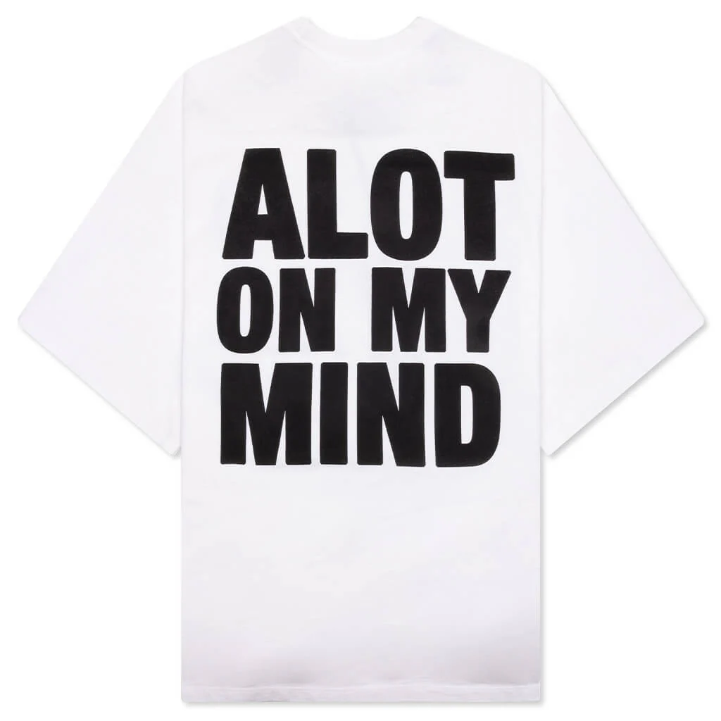 A Lot on My Mind Oversized Tee - White - Image 2