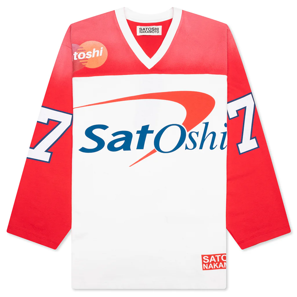 Bank Of Satoshi Jersey - White/Red