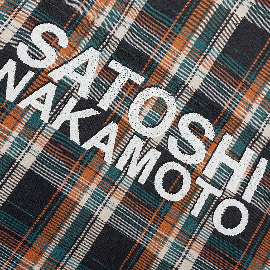 Bender Cut Off Flannel - Orange Plaid - Image 5