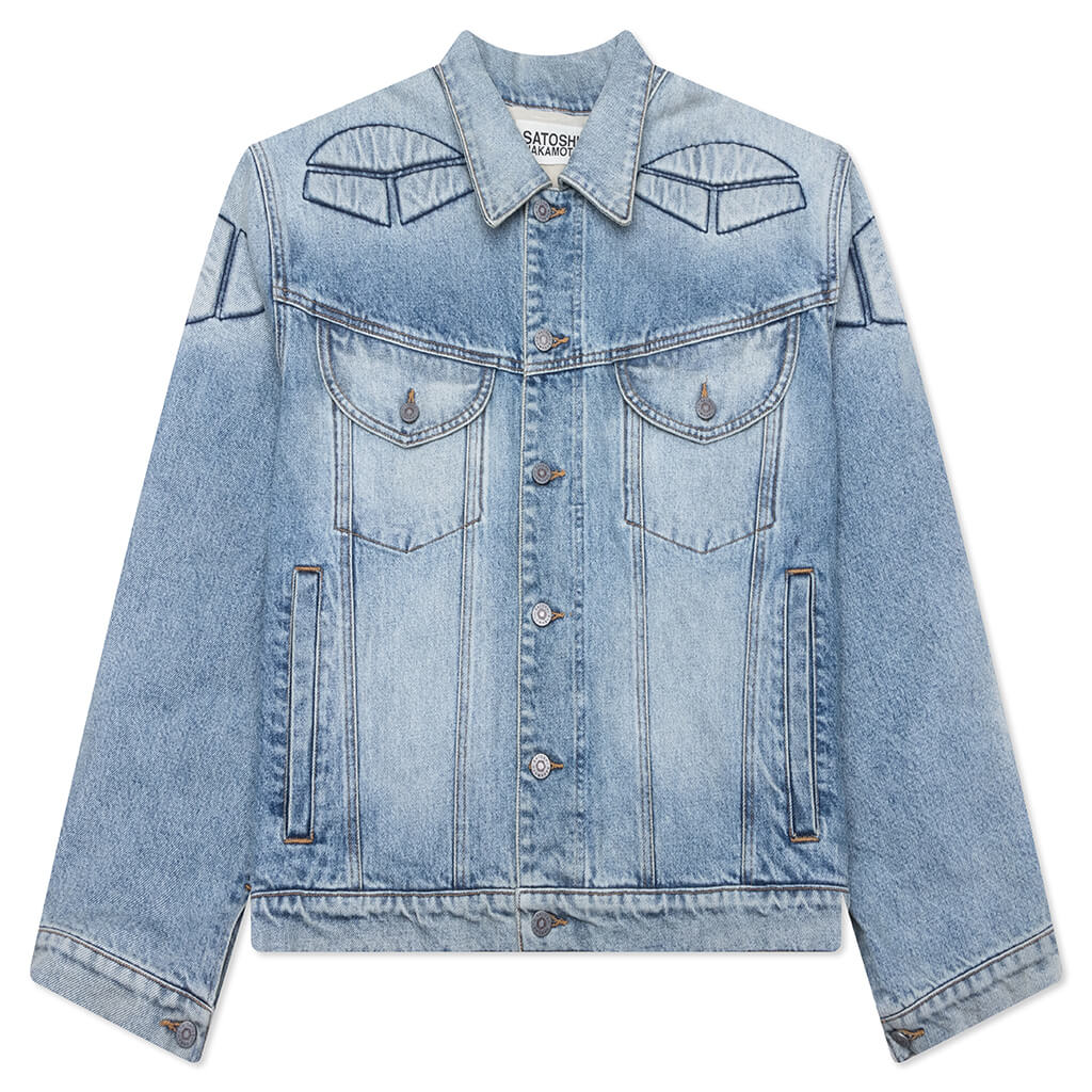 Denim Moto Jacket - Blue Denim