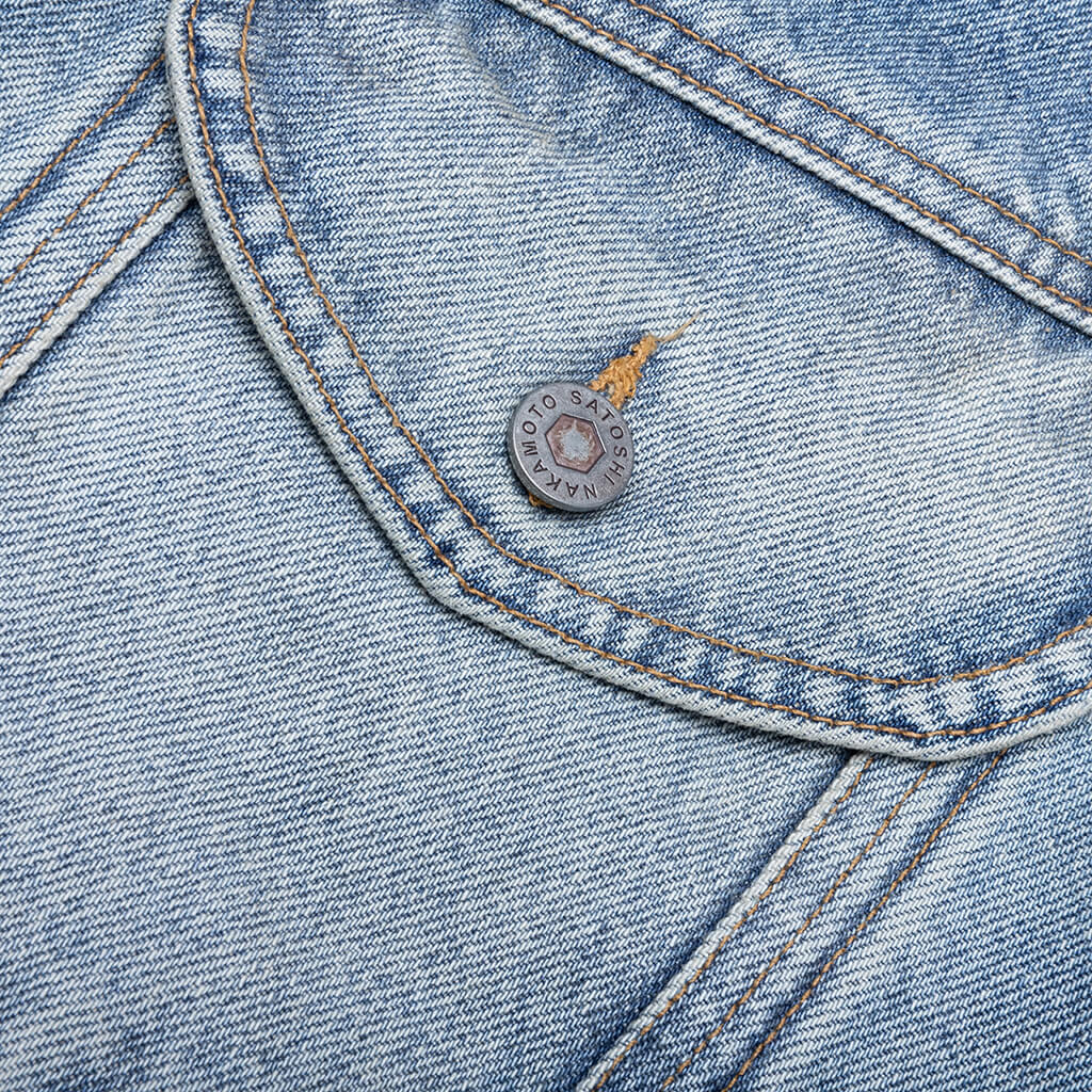 Denim Moto Jacket - Blue Denim - Image 3