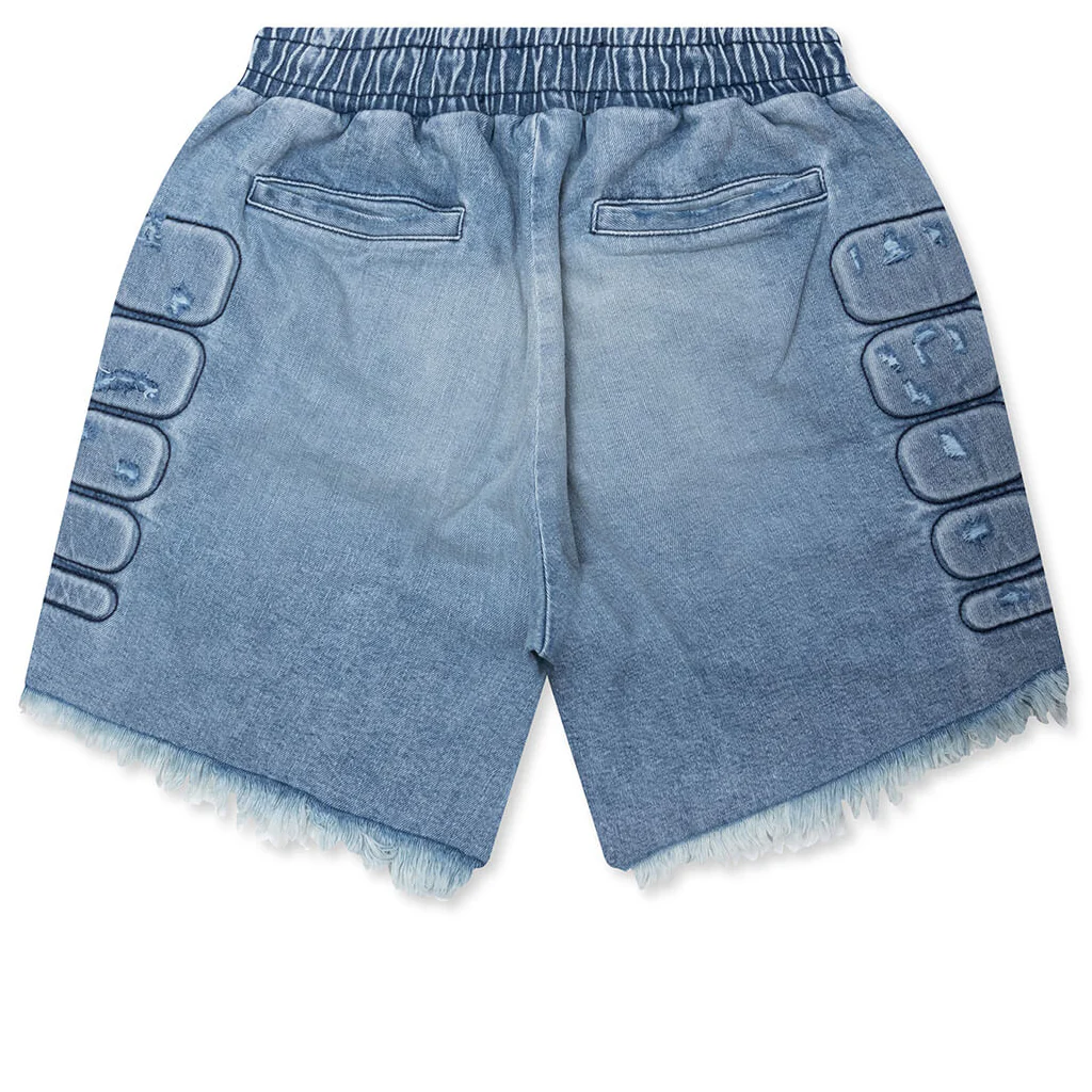 Denim Moto Short - Blue Denim - Image 2