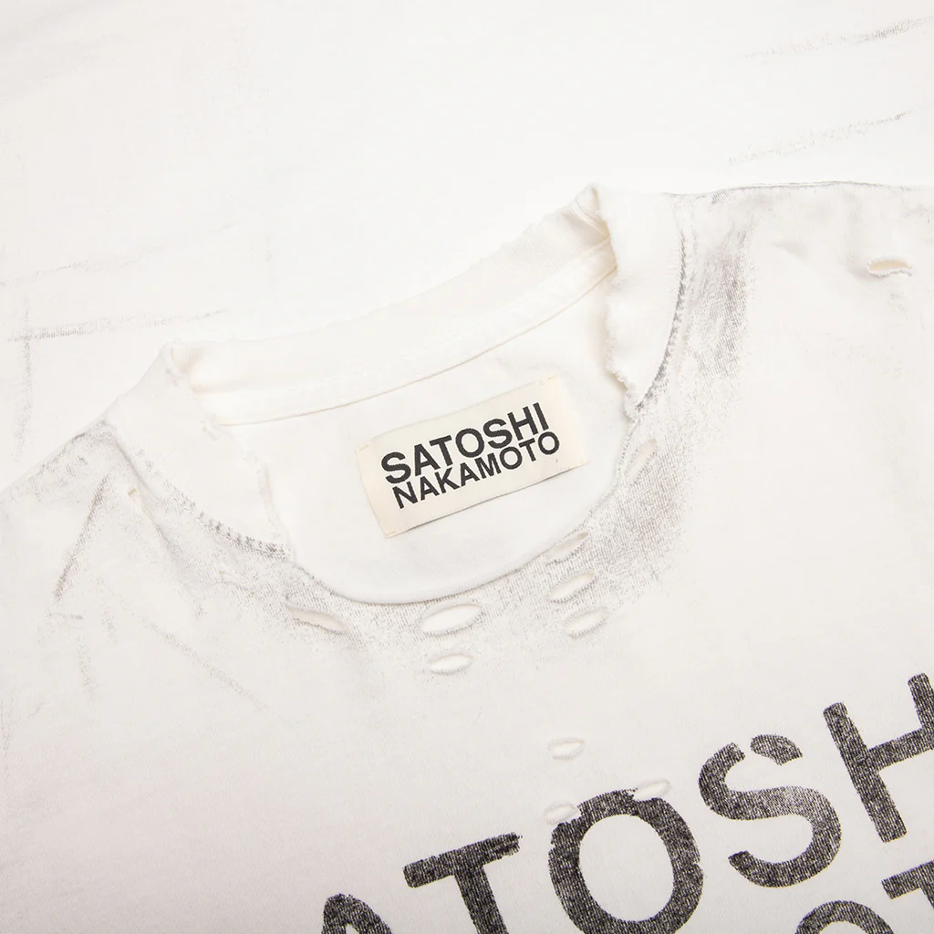 Destroyed Luke Tee - White - Image 3