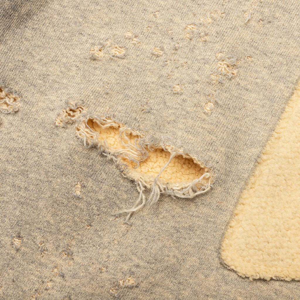 Destroyed Patchwork Moto Sweat - Destroyed Heather - Image 4