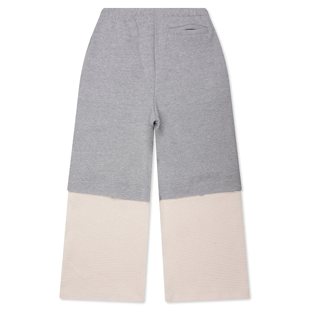 Double Layer Studded Sweatpant - Heather - Image 2