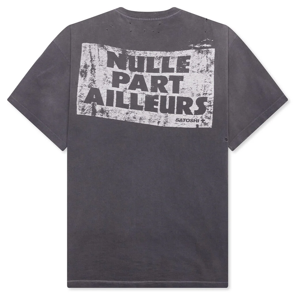 Everywhere & Nowhere Tee - Washed Black - Image 2