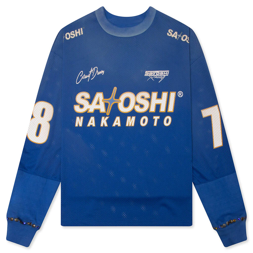 Mesh Moto Jersey - Blue