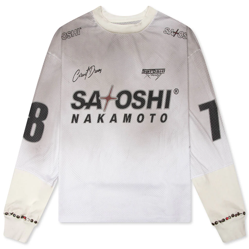 Mesh Moto Jersey - White
