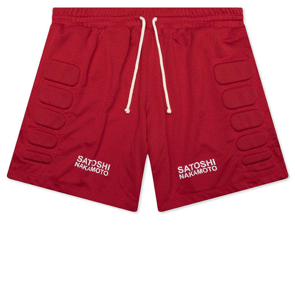 Mesh Moto Short - Red