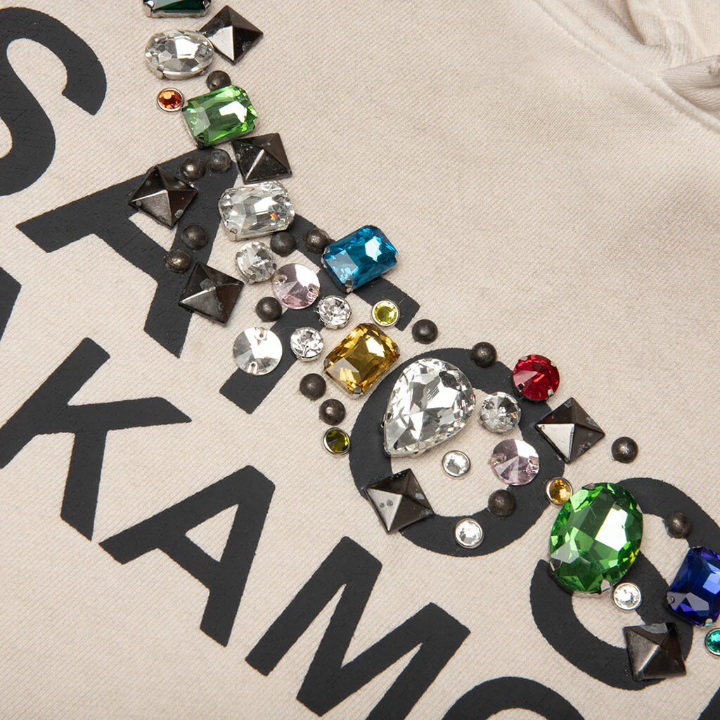Necklace Hoodie - White - Image 3