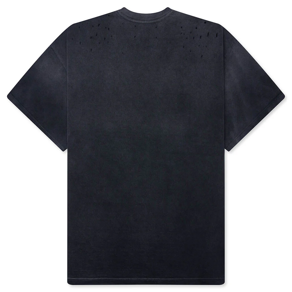 No Savior Tee - Washed Black - Image 2