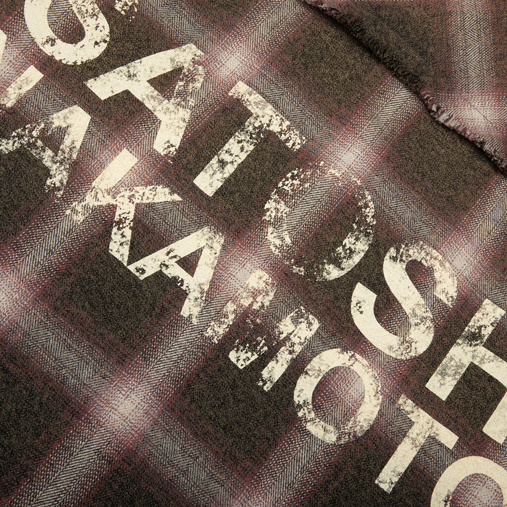 Patchwork Flannel - Burgundy/Green - Image 5