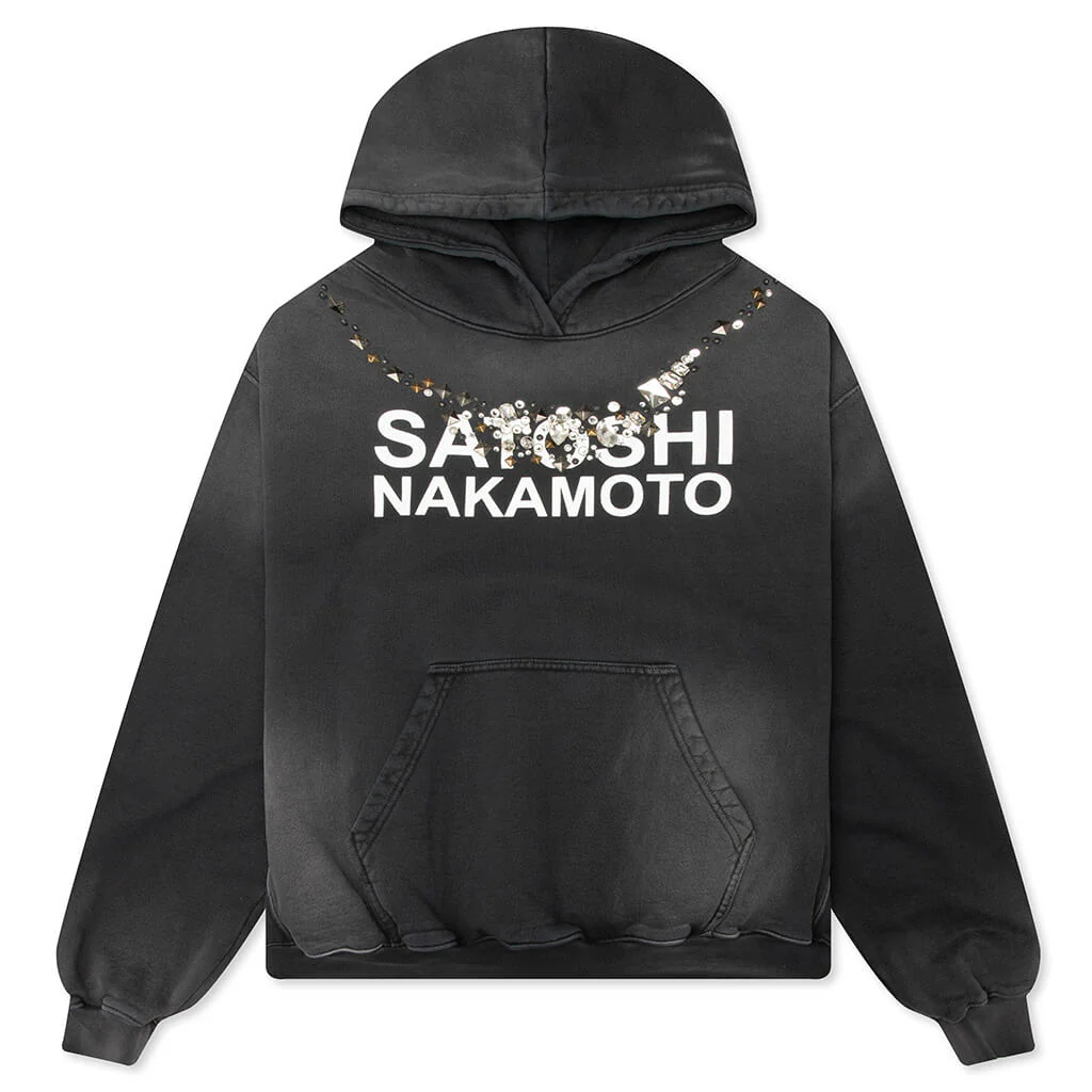 Satoshi Ice Hoodie - Washed Black