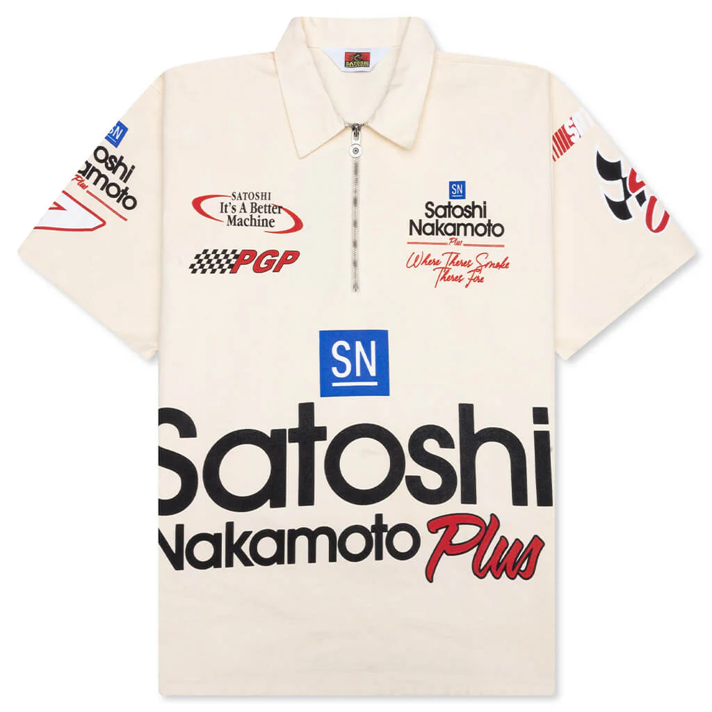 Satoshi Mechanic Half Zip - Vintage Cream