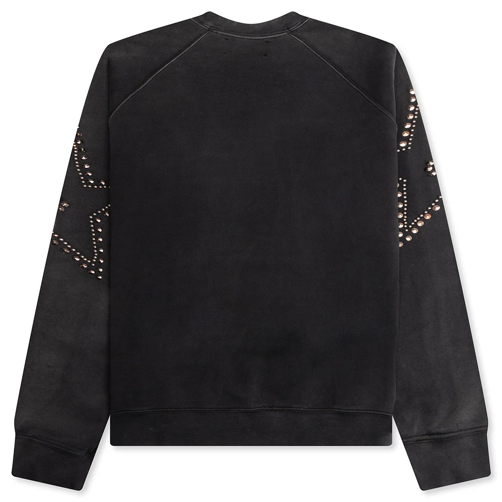 Star Studded Crewneck - Black - Image 2