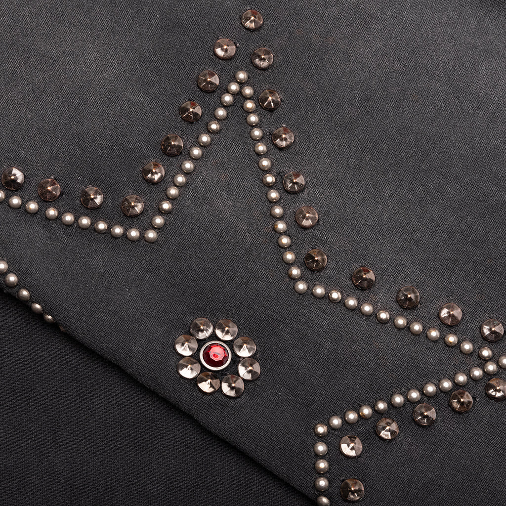 Star Studded Sweatpant - Black - Image 4