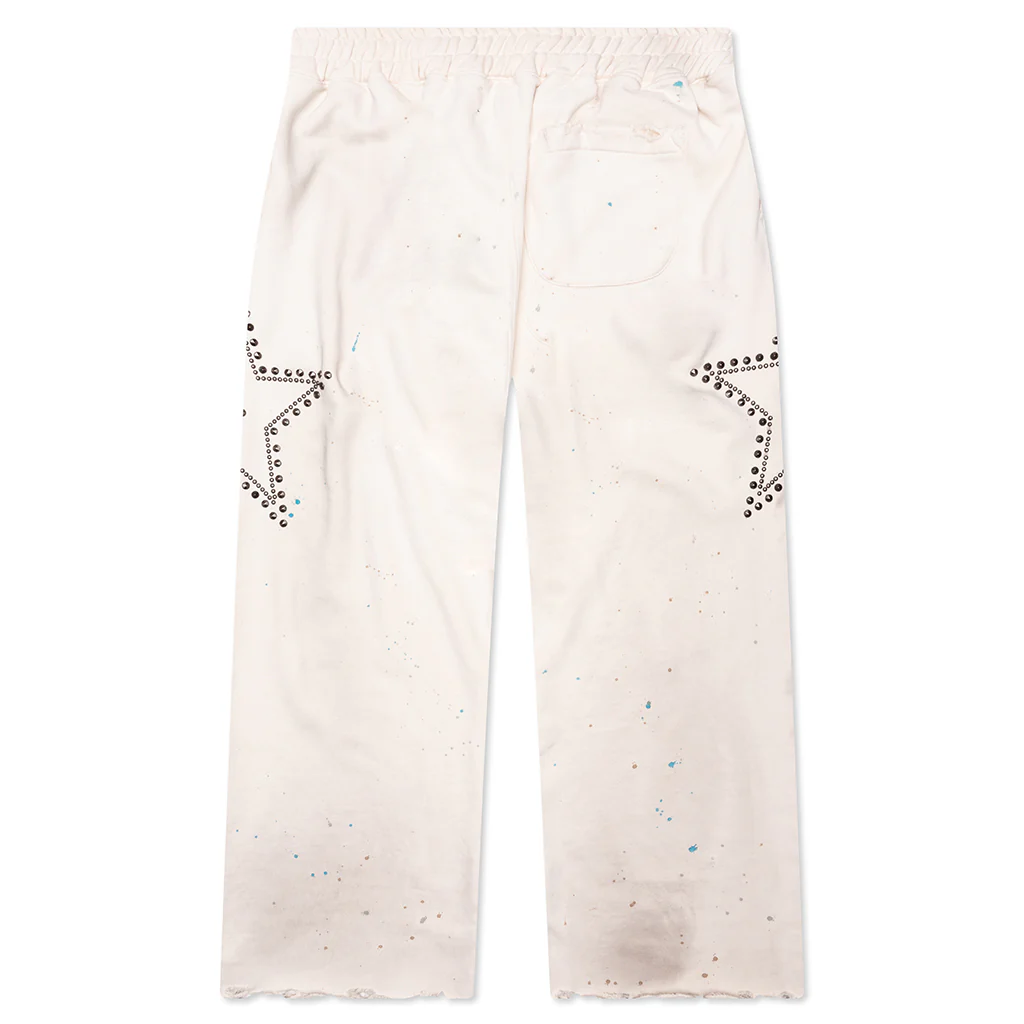 Star Studded Sweatpant - White - Image 2
