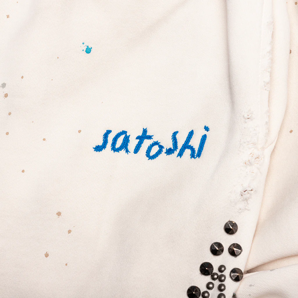 Star Studded Sweatpant - White - Image 3
