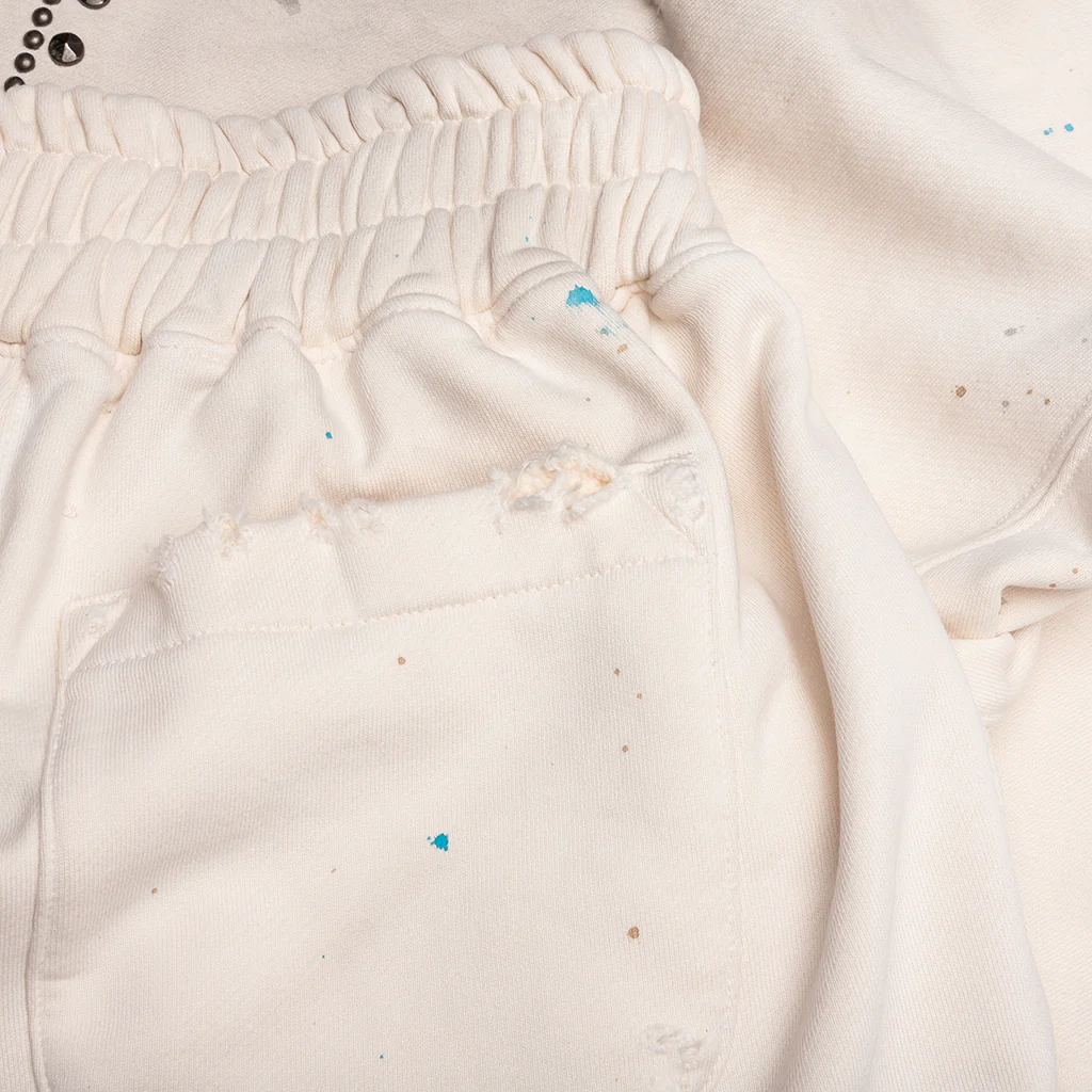 Star Studded Sweatpant - White - Image 4