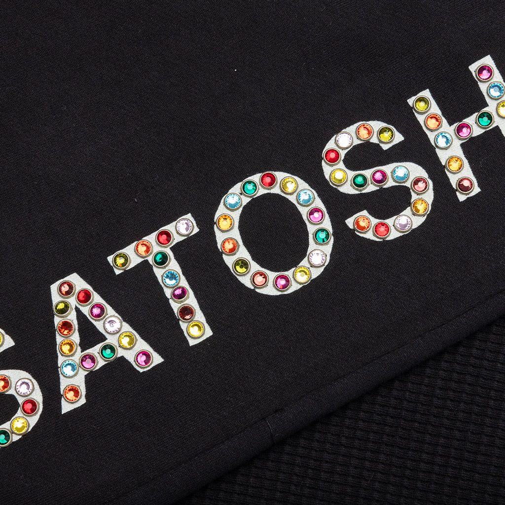 Studded Double Layer Sweatpant - Black - Image 3