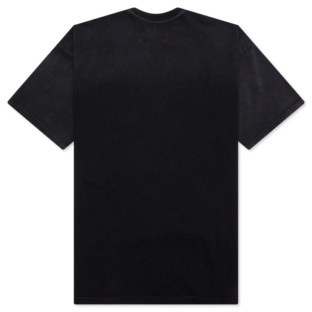 Studded Logo Tee - Washed Black - Image 2