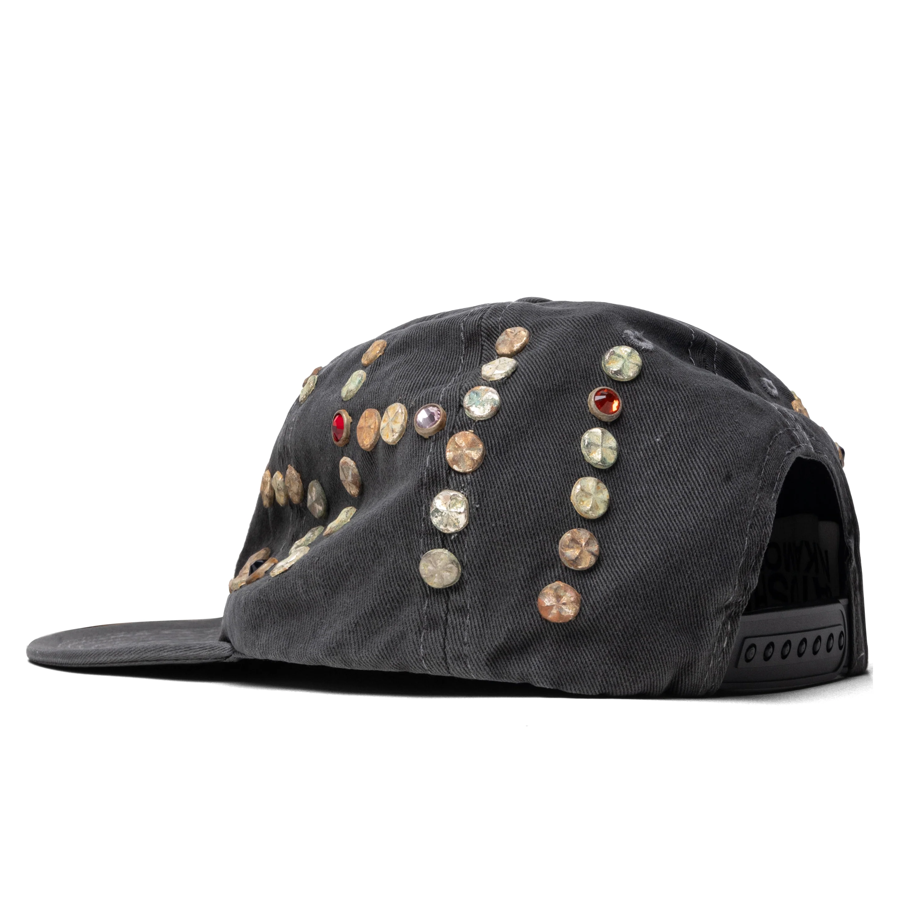 Studded Wrap Around Hat - Black - Image 4